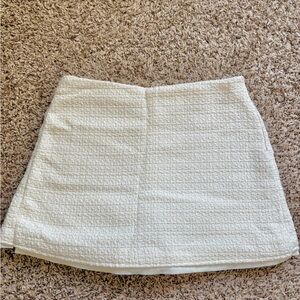 Zara White knit Skirt